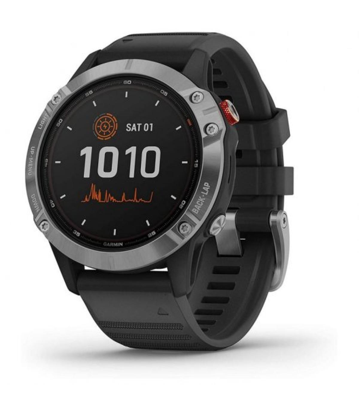 Garmin Fenix 6X Solar Reloj Smartwatch - Cristal de Carga - Pantalla 1.3" GPS, Bluetooth