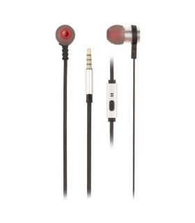 Auriculares deportivos elbe au-107-mic/ con micrófono/ jack 3.5/ rojo y  negro