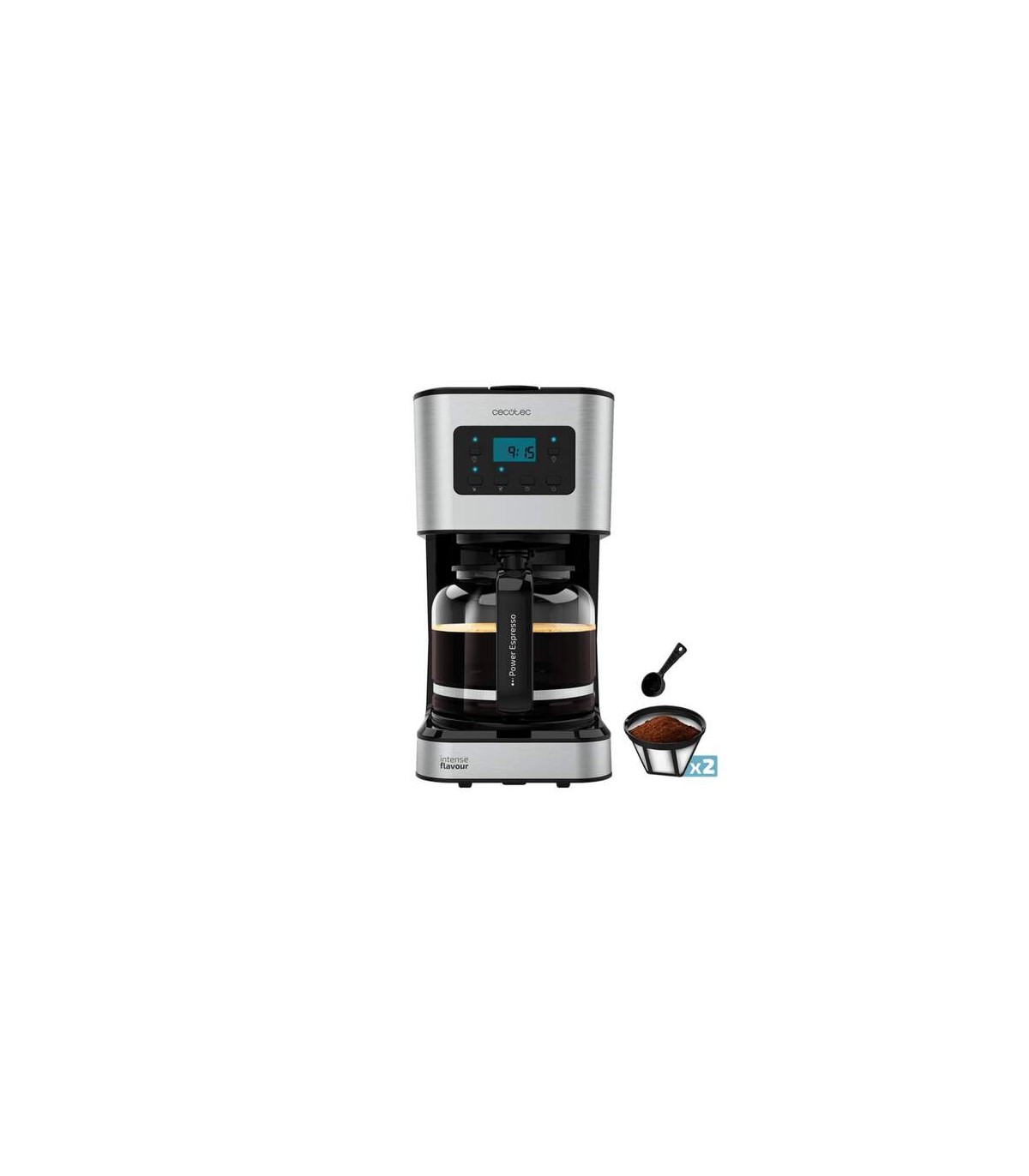 Cecotec Coffee 66 Smart Plus Cafetera de Goteo Programable 1.5L 950W