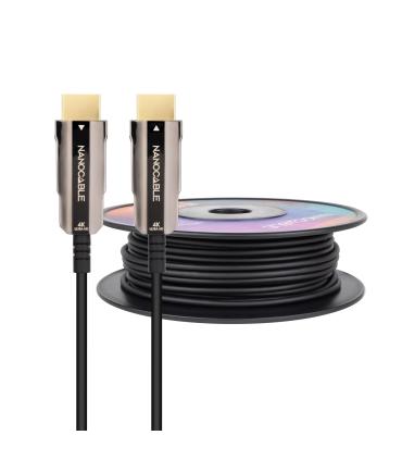 Nanocable Cable HDMI v2.0 Macho a HDMI v2.0 Macho 100m - 4K@60Hz 18Gbps - Color Negro